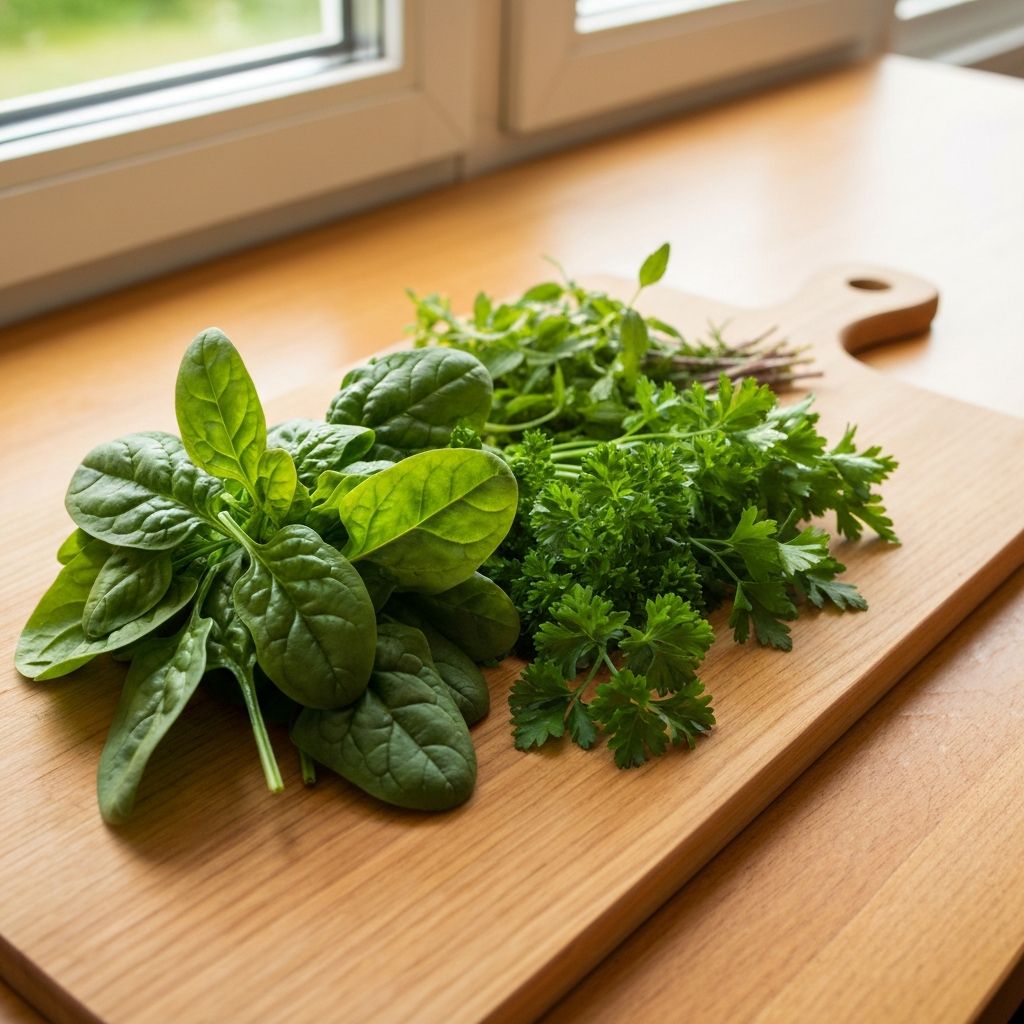 Świeże warzywa liściaste